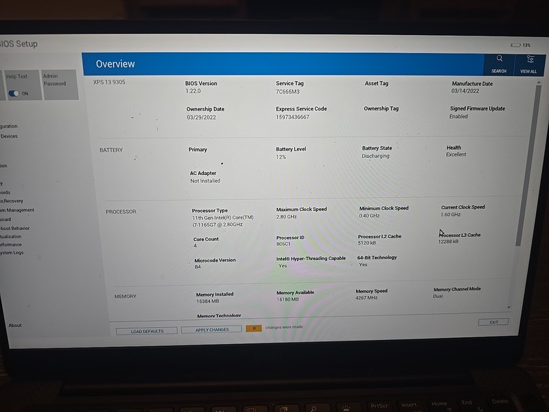 Dell XPS 13 9305 i7-1165G7 @ 2.80 GHz, 16GB RAM, Windows 11 Pro gallery