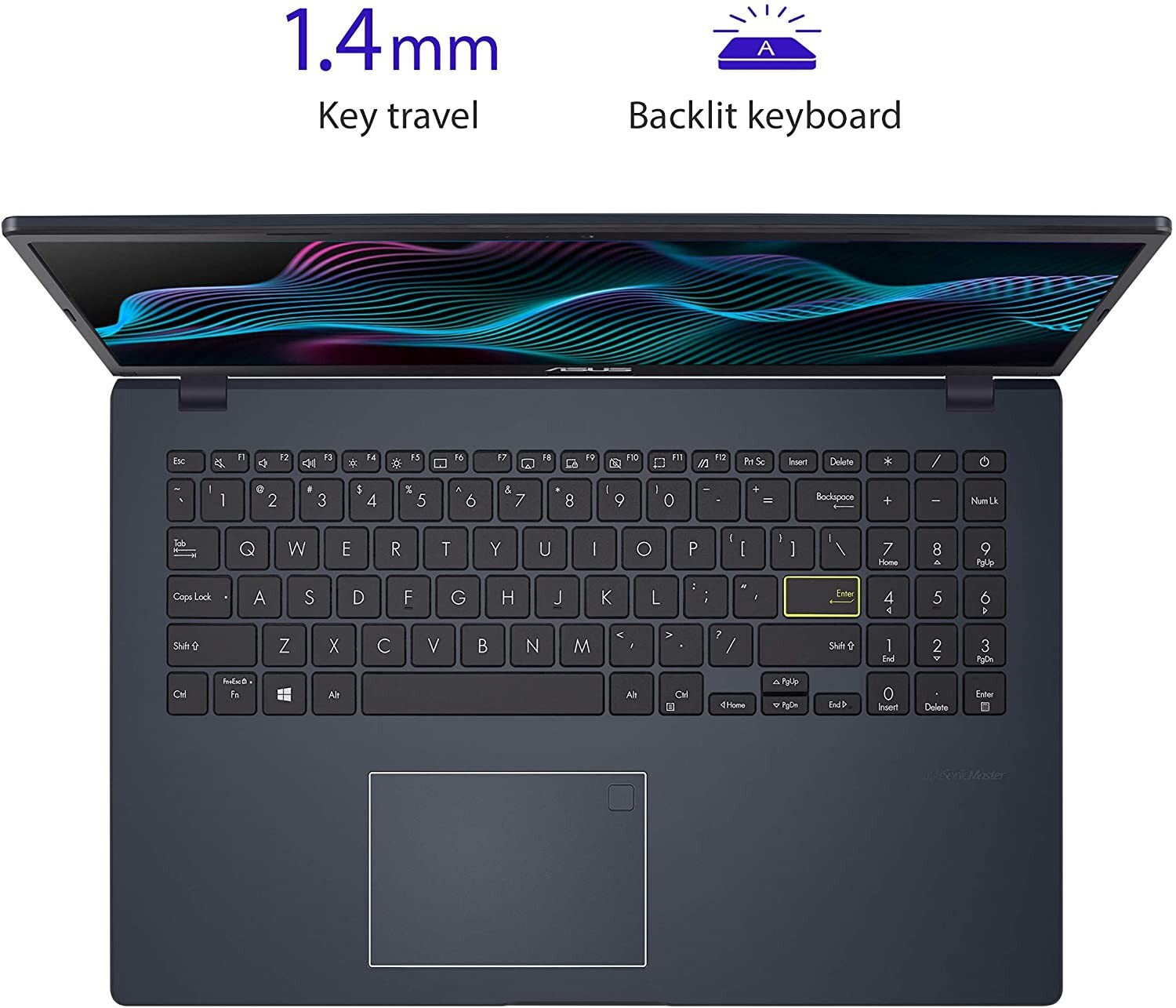 ASUS L510 Ultra Thin 15.6" FHD Laptop (Celeron, 4G, 128G) Backlit L510MA-DS04 gallery