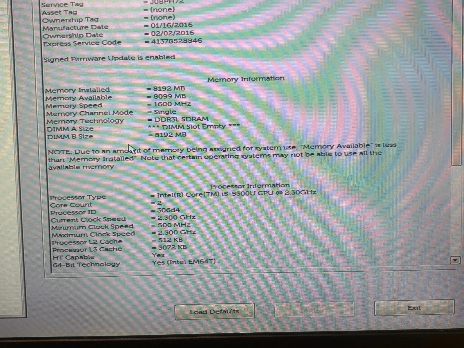 DELL LATITUDE E5550 I5-5300U 2.30GHz NO HDD NO CHARGER LAPTOP gallery