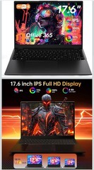 Jumper 17,6 inch Laptop 16 GB RAM 640 GB N95 Intel Celeron 3,4GHz Win 11 WiFi 6