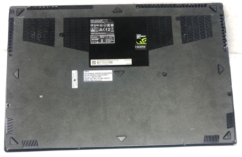 MSI GS63VR 6RF Stealth Pro,i7-6700HQ@2.60GHz,GeForce GTX 1060,16GB RAM, No SSD gallery