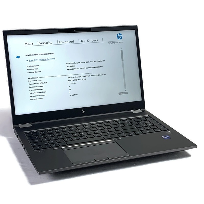 HP ZBook Fury 15 G8 15.6" i9-11950H 2.6GHz 32GB 1TB NVMe SSD RTX A4000 - Win 11 gallery