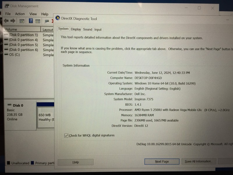 Dell Inspiron 7375 2-in-1 13.3" FHD Touch Laptop/Ryzen 5 2500U/16GB/256G SSD/W10 gallery
