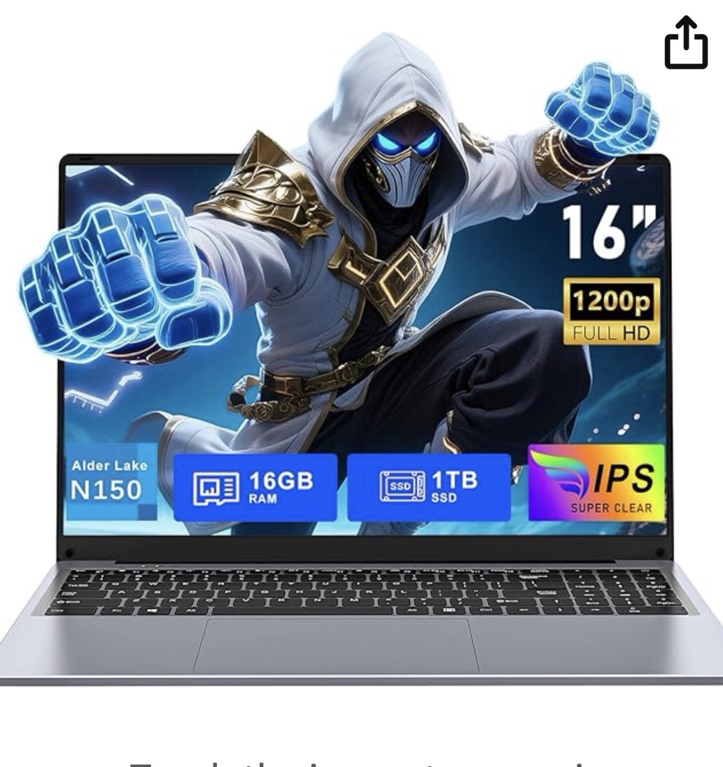 FunYet NY-08 16" Intel N150 800MHz 16GB RAM 1TB SSD gallery
