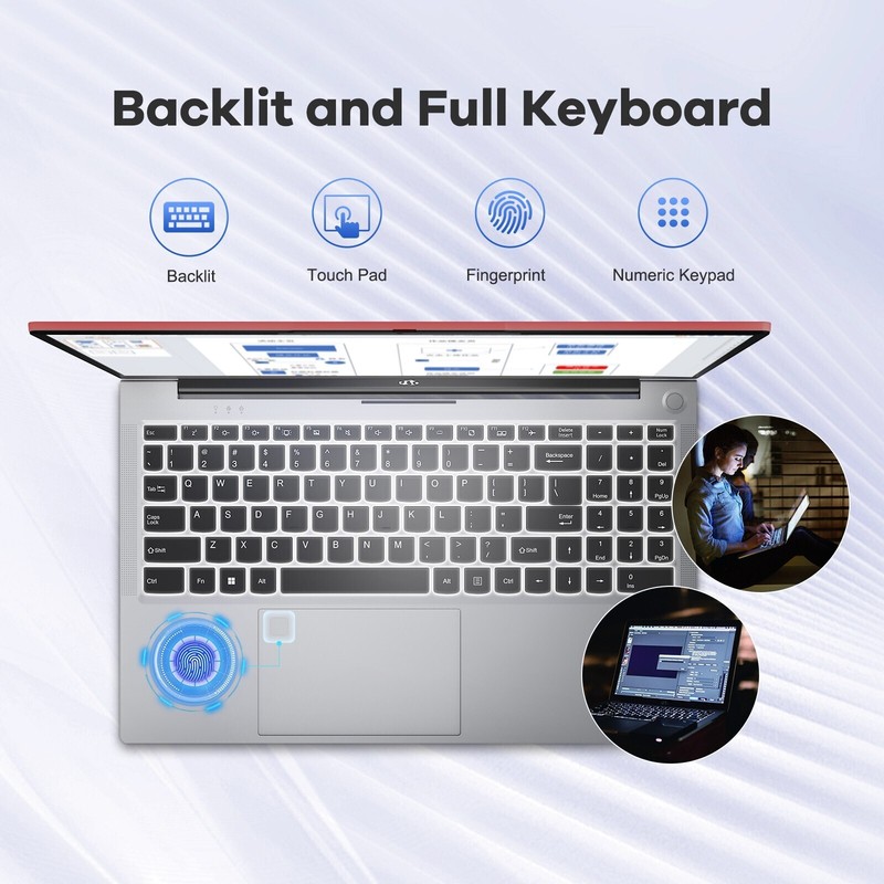 NIMO 15.6 FHD-IPS Laptop 8 Cores Intel i5-12450H 8GB RAM 256GB SSD Up to 4.4 GHz gallery