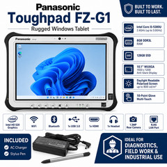 PANASONIC TOUGHPAD FZ-G1 i5 5th GEN 8GB LAN RJ45 Diagnostic Tablet Win 11 MK3