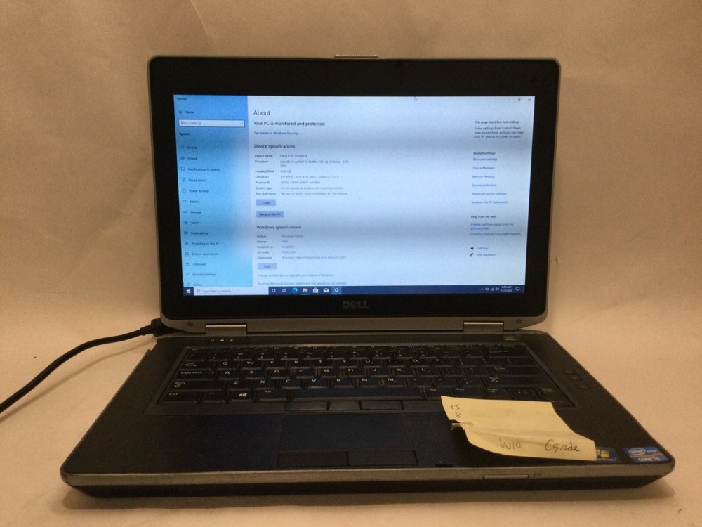 Dell Latitude E6430 / Intel Core i5-3340M / Windows 10 Pro / C-GRADE W/ ADAPTER!