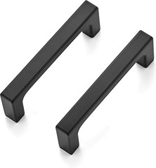 Square Cabinet Handles 10 Pack, Solid Kitchen Cabinet Pulls Drawer Pulls Kitc…