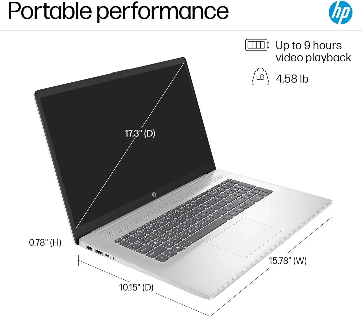 HP Laptop 14-cf2111wm 14" Intel Celeron N4120 4GB DDR4 64GB eMMC Windows 10 Blue gallery