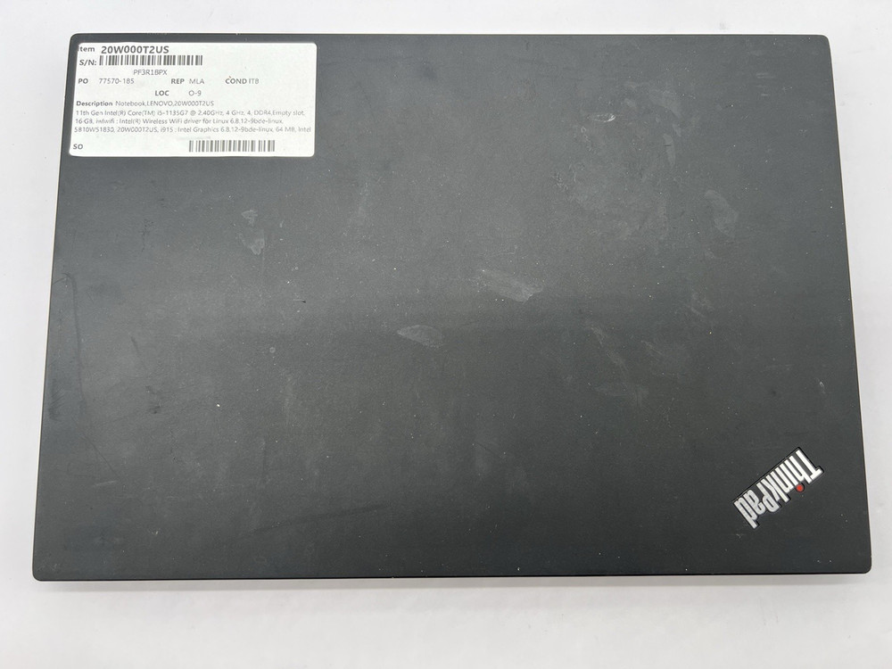 Lenovo ThinkPad T14 Gen 2i, i5-1135G7, @ 2.40GHz, 16GB RAM-No HDD/OS/Charger
