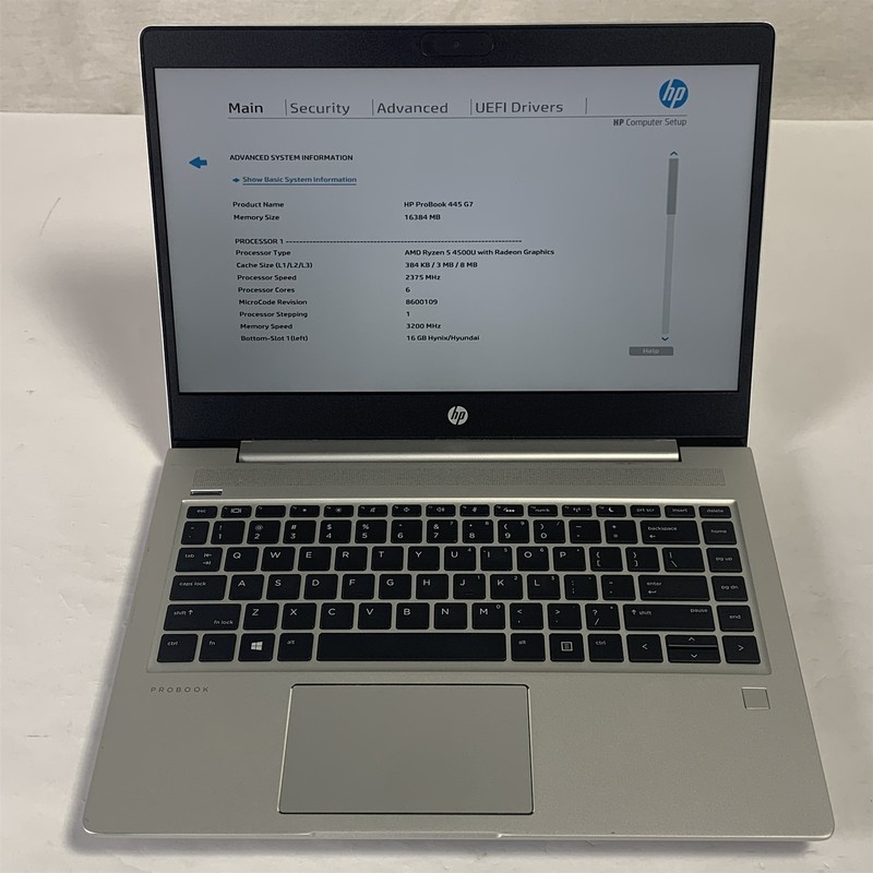 HP ProBook 445 G7 14" Laptop Ryzen 5 4500U 2.3GHz 16GB - NO DRIVE gallery