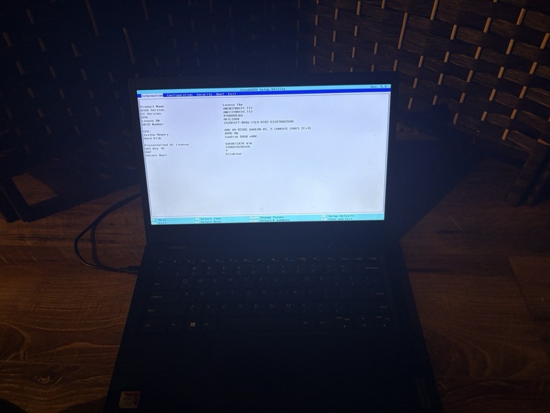 Lenovo 14w 14" Notebook AMD A6-9220C 4GB RAM 64GB eMMC windows 10 Black gallery