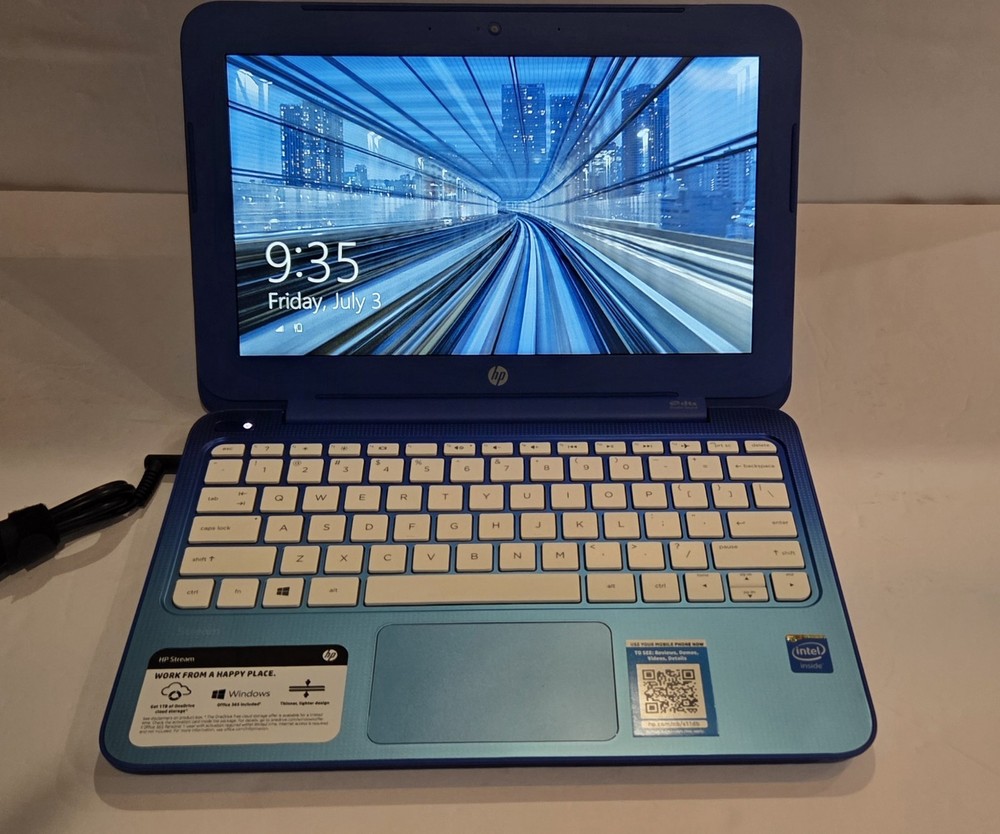 HP Stream 11-d010wm 11.6 inch Notebook Intel Celeron Windows 8.1 Blue Ultra