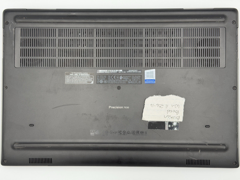 Dell Precision 7530 15.6" i7 8850H 16GB 256GB SSD Quadro P2000 Win 11 Laptop gallery