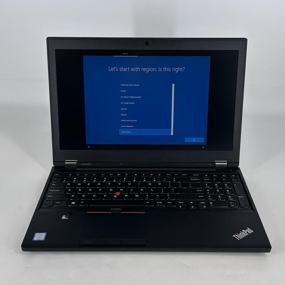 Lenovo ThinkPad P51 15.6 FHD i7-7700HQ 2.80GHz 64GB 1TB Quadro M1200 BLUE HUE