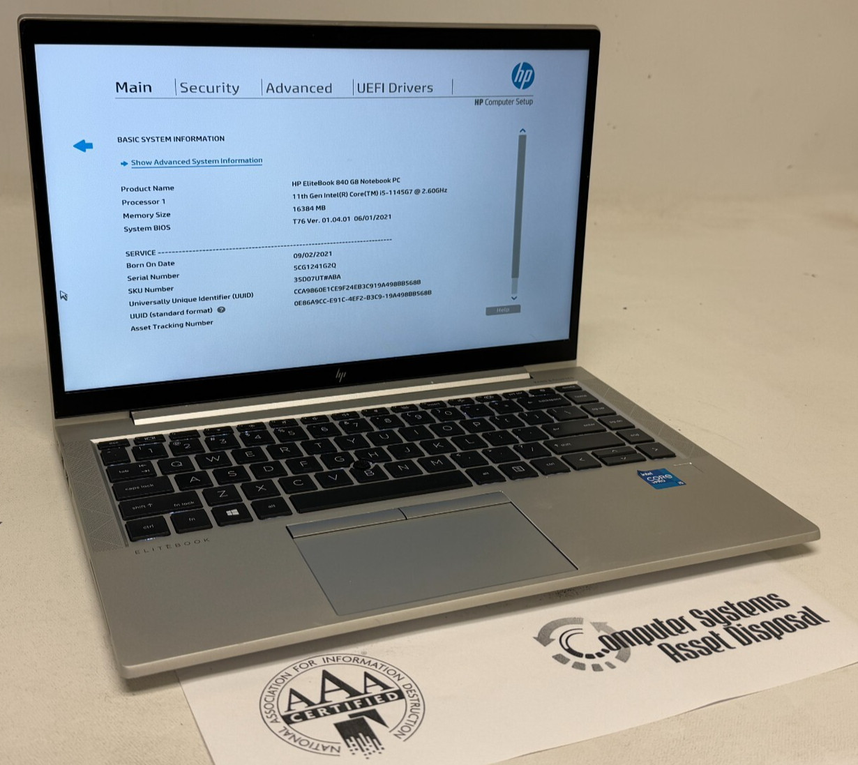 HP EliteBook 840 G8 14" (i5-1145G7 - 16GB RAM - 256GB SSD - Win11Home) gallery