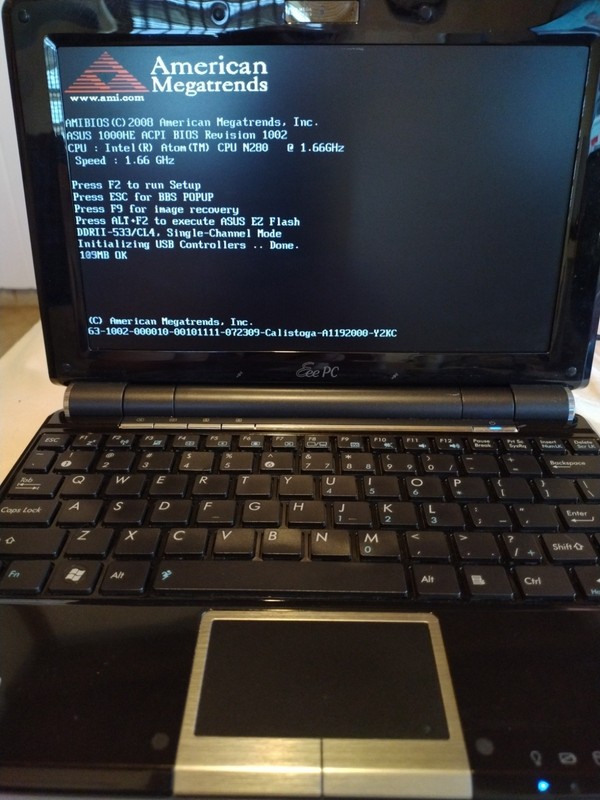 ASUS Eee pc 1000HE Intel Atom-N280 @1.66GHz 1GB No HDD/OS *Parts/Repair* gallery