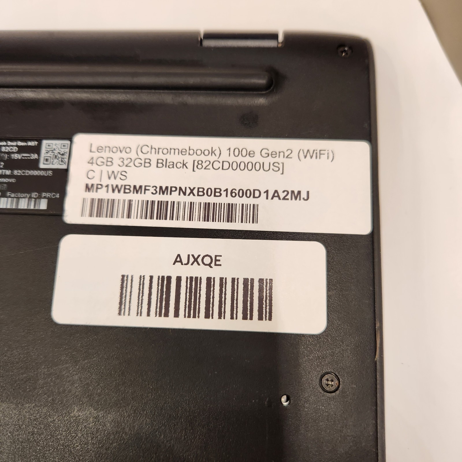 Lenovo 100e Gen 2 Chromebook 11.6" 4GB RAM 32GB SSD WiFi Black – Tested gallery