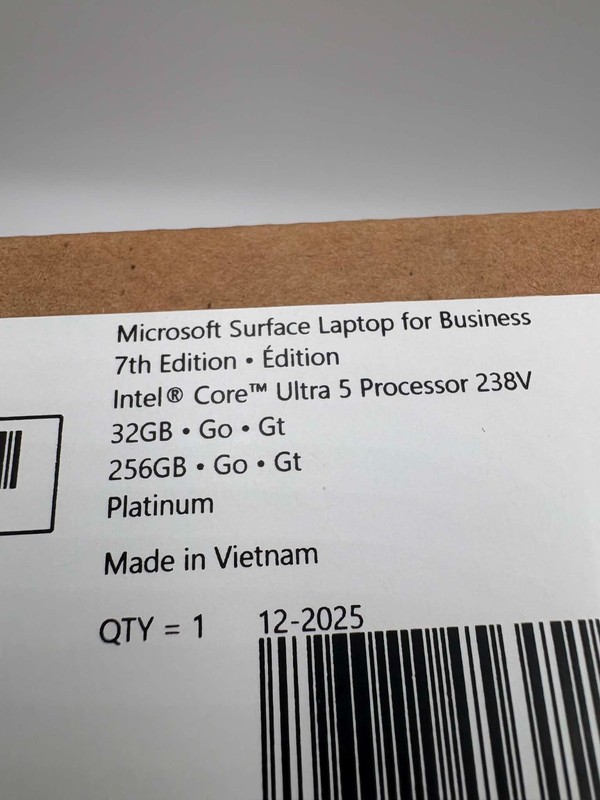 15" Microsoft Surface Business Laptop 7th Ed - Intel Ultra 5 238V, 32GB, 256GB gallery