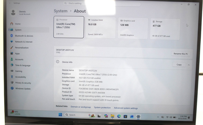 Lenovo ThinkBook 14 2-in-1 G5 IAU Touch WUXGA Ultra 7 255U 16GB 512GB gallery