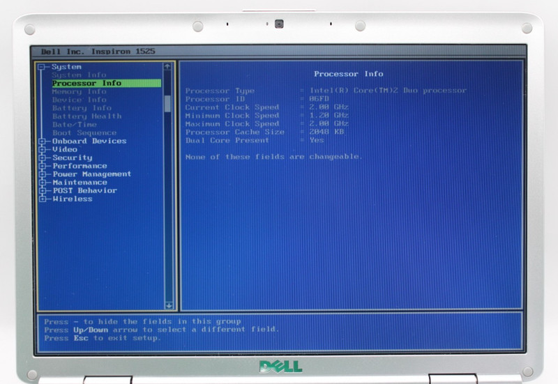 Dell Inspiron 1525 2Duo-T7250@2.0GHz 3GB DDR2 NO STORAGE OR OS *USED/TESTED* gallery