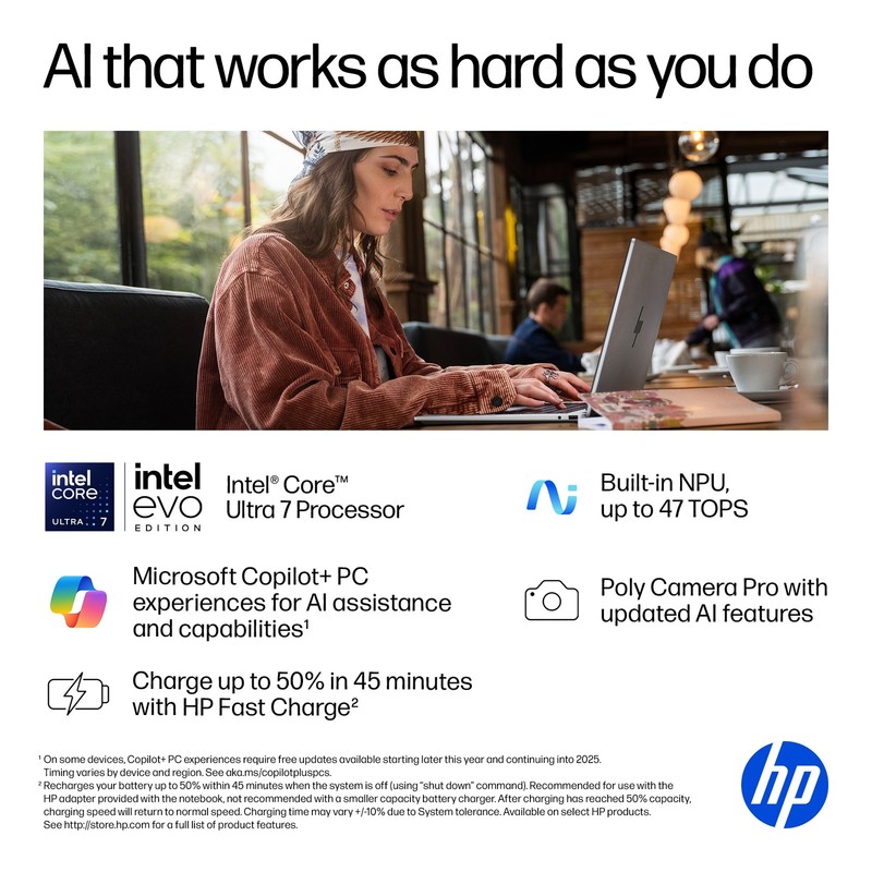📍HP Laptop OmniBook 7 Flip 16"3K OLED Touch 2-in-1 AI PC Core Ultra 7 Copilot+ gallery