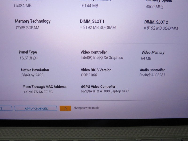 Dell Precision 5570 i7-12800H@4.8GHz 16GB DDR5 RAM NVIDIA RTX A1000 gallery