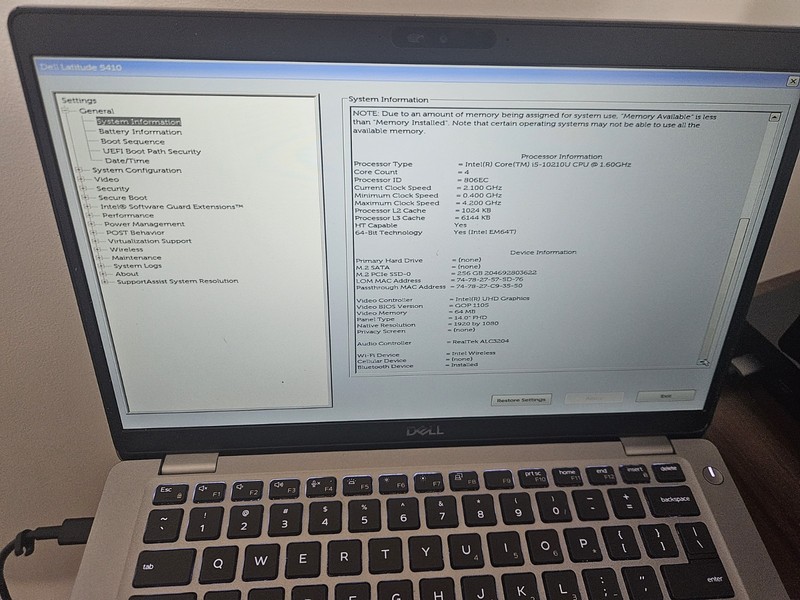 Dell Latitude 5410 - Used Working gallery