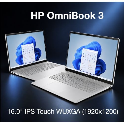 HP OmniBook 3 16.0" Touch WUXGA AMD Ryzen 5 40 2.80GHz 16GB RAM 256GB SSD W11H gallery