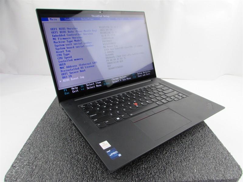 LENOVO THINKPAD P1 (GEN 5) TOUCH i7-12800H 512GB 16GB RAM RTX A1000 WIN 11 gallery