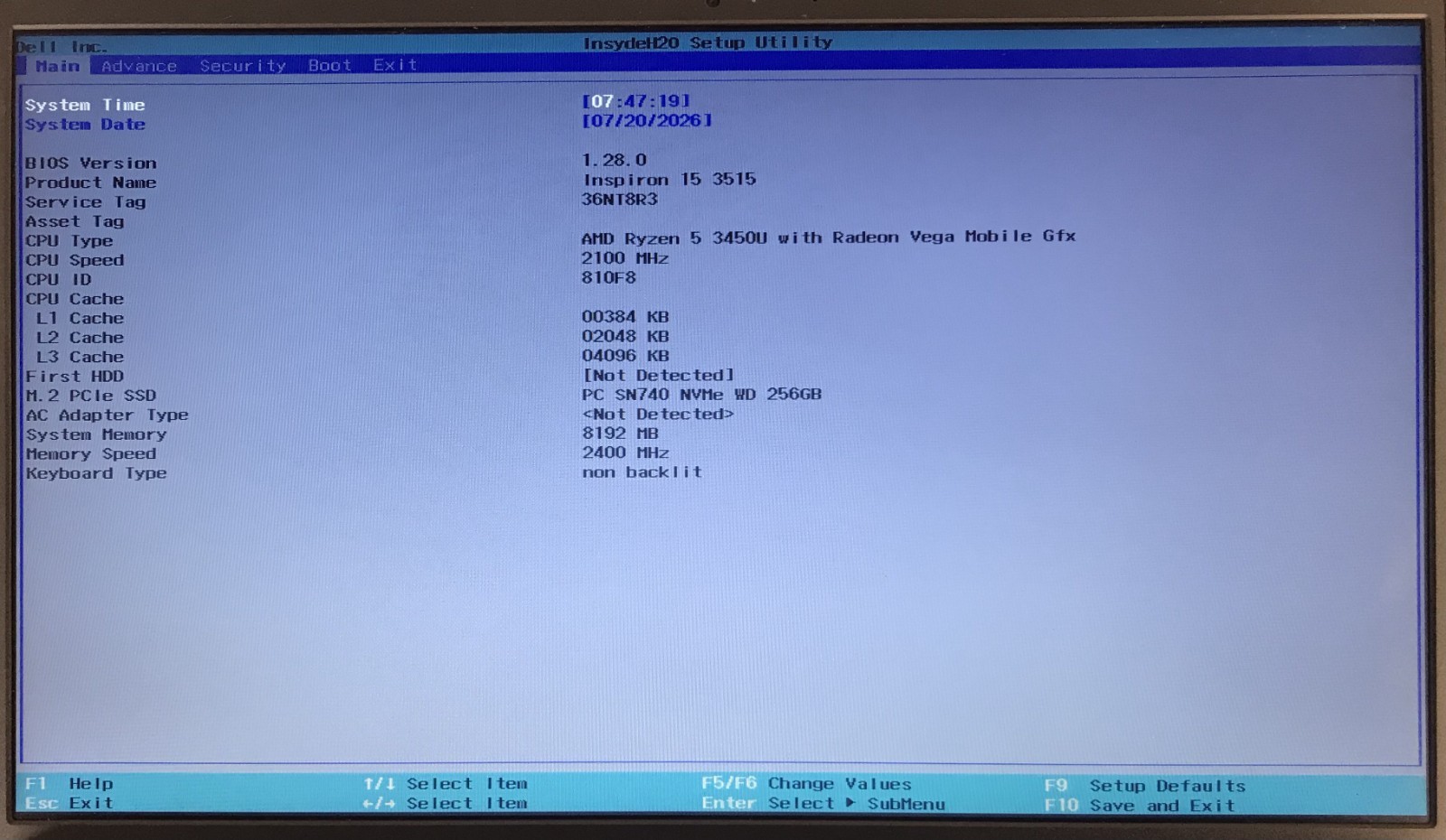 Dell Inspiron 15 3515 15.6" Laptop Ryzen 5 3450U 8GB RAM 256GB NVMe gallery