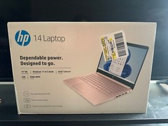 HP 14-cf2112wm 14″ (64GB eMMC, Intel Celeron N4120, 1.10GHz, 4GB RAM) Laptop…