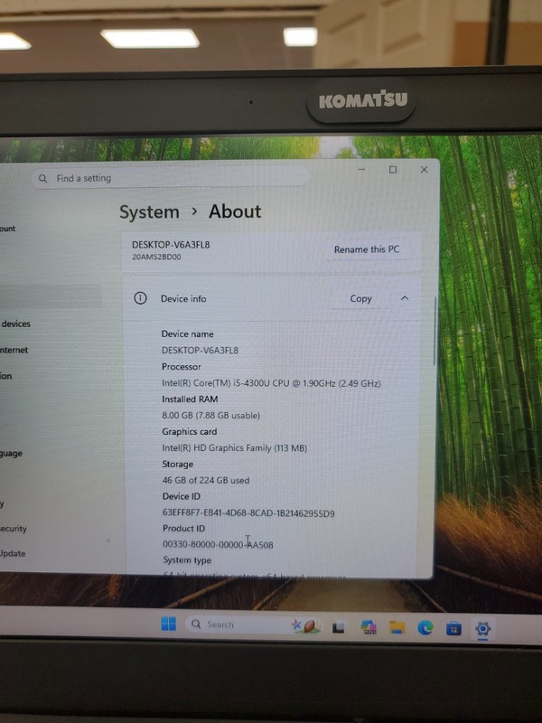 Lenovo ThinkPad X240 12" i5-4300u 1.9GHz 8GB 256GB SSD Win11 Laptop 081326-2 gallery
