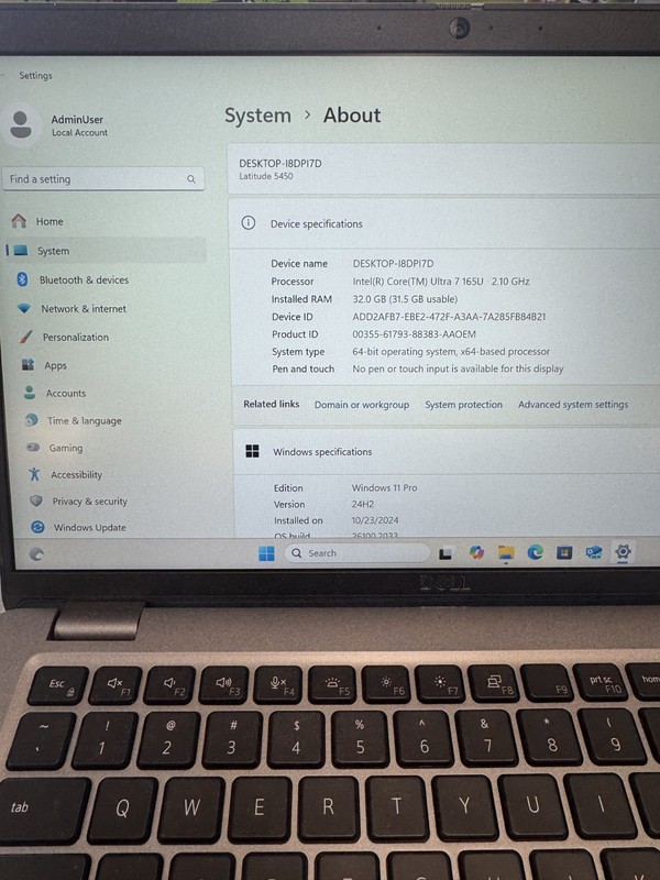 Dell Latitude 5450 14 Ultra 7. 165U 32GB 512GB SSD gallery