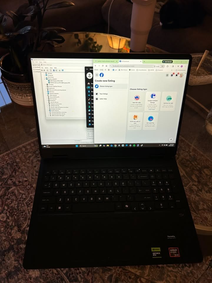 HP OMEN 16 Gaming Laptop –Ryzen 9 8940HX – RTX 5060 –16GB RAM –512GB SSD –144Hz gallery