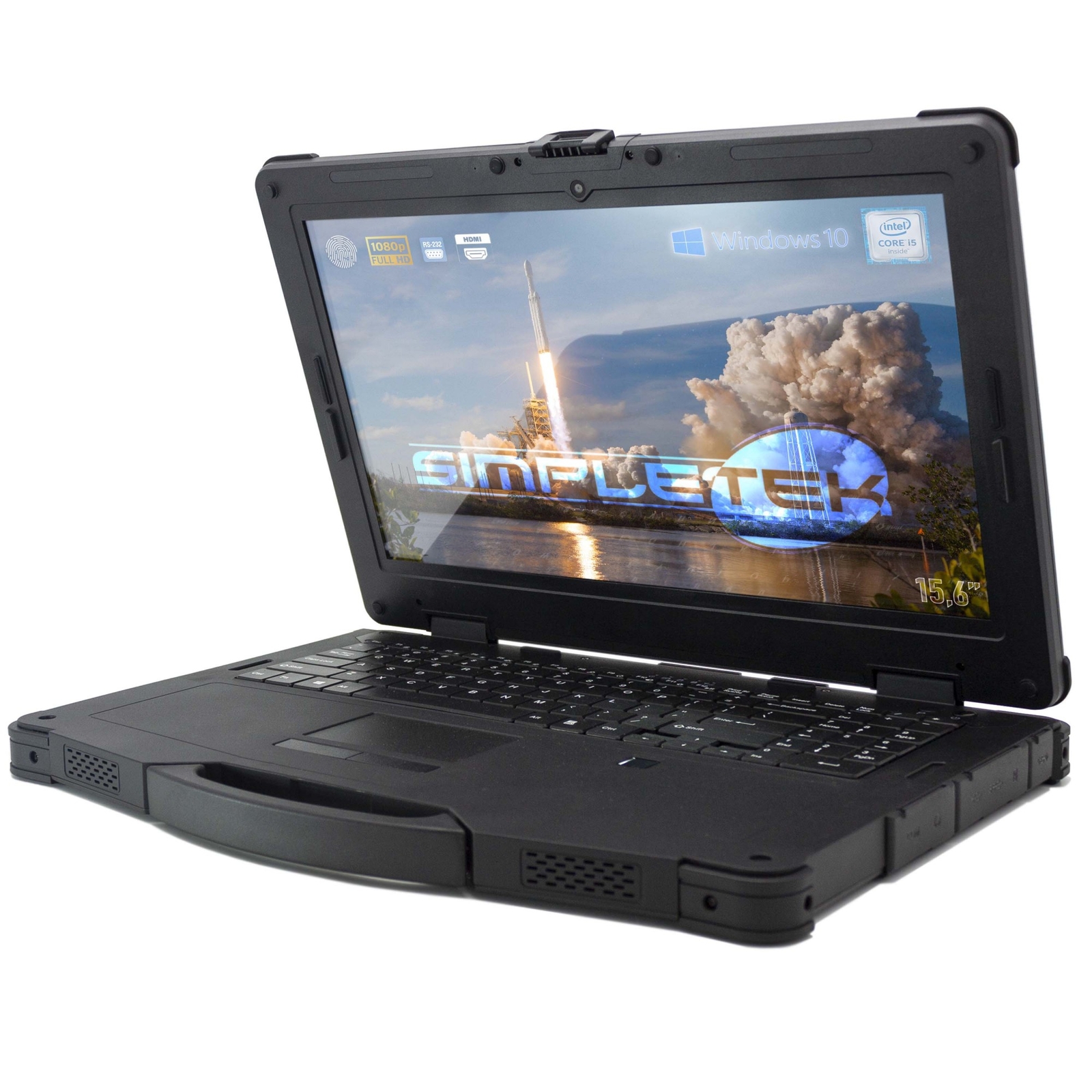Notebook Rugged 15,6 " Core i5 WIN10 8GB 2TB RS232 HDMI PC Portable Shockproof gallery