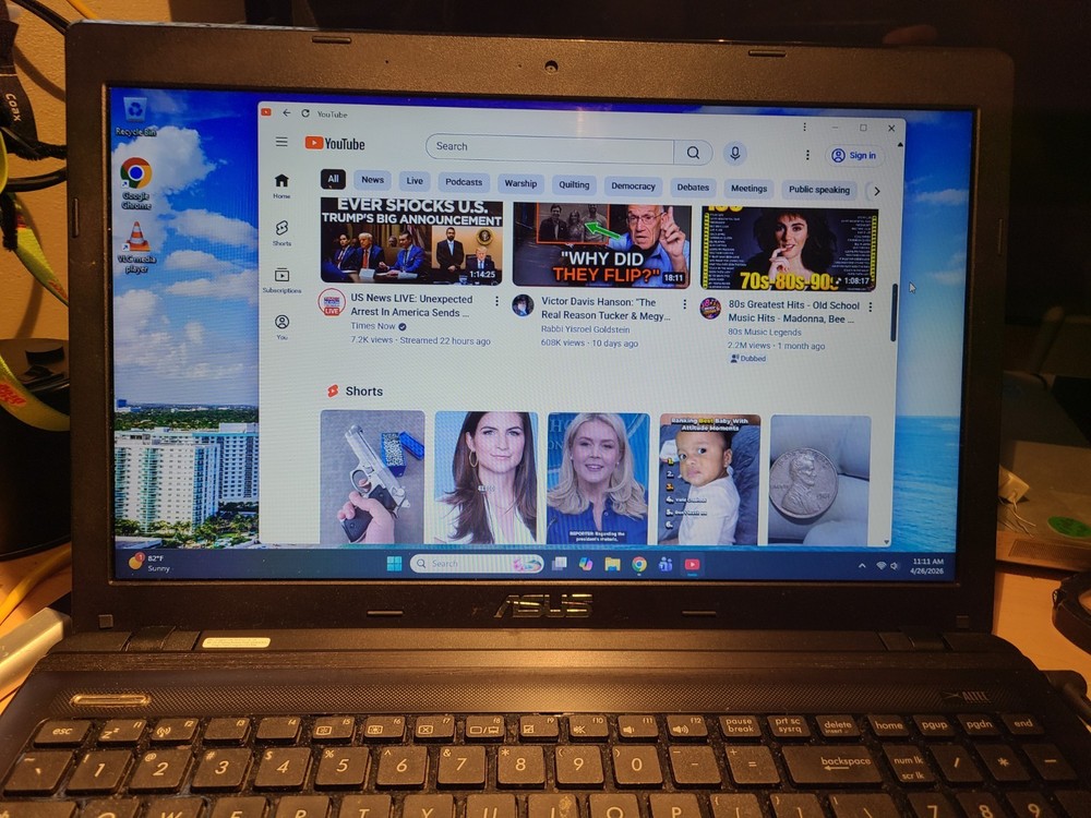 Asus K55N 15.6" HD Laptop AMD RADEON- 7640 G 1 TB Win-11 DVD Web-Cam BT