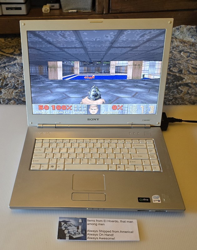 Sony Vaio VGN-N130G PCG-7T1L 512MB ram 80GB hdd 1.6ghz Core Duo Tested README gallery