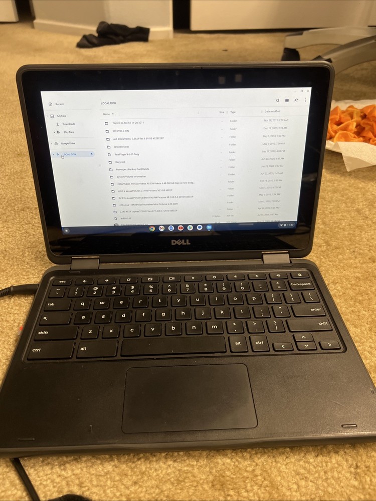 Dell Chromebook 11 3189 2 in 1 TouchScreen Celeron 16GB 4GB RAM Pre-Owned