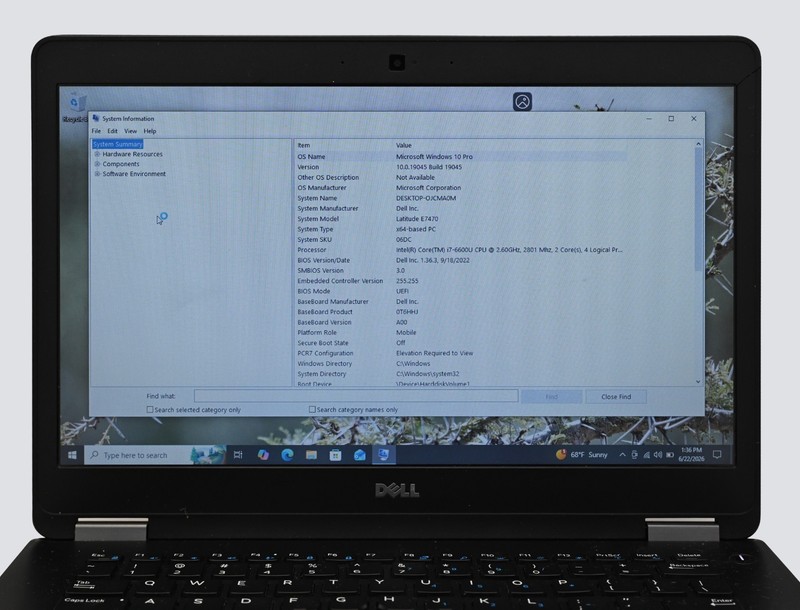 Dell Latitude E7470 i7-6600U 2.6GHz 16GB RAM 128GB SSD - Windows 10 Pro gallery