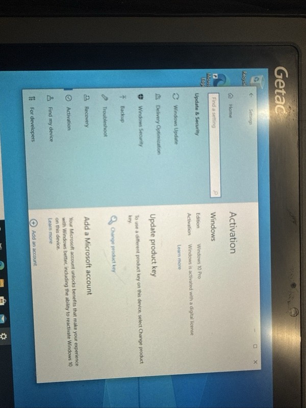 GETAC F110 G3 Rugged Tablet i7-6500U 2.50GHz 256GB SSD 4GB Ram Win10Pro gallery