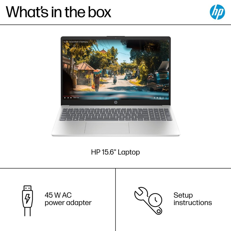2026 HP Laptop 15.6 Touch Ryzen 5 8GB RAM Up to 2TB SSD Copilot Office 2024 Pro gallery