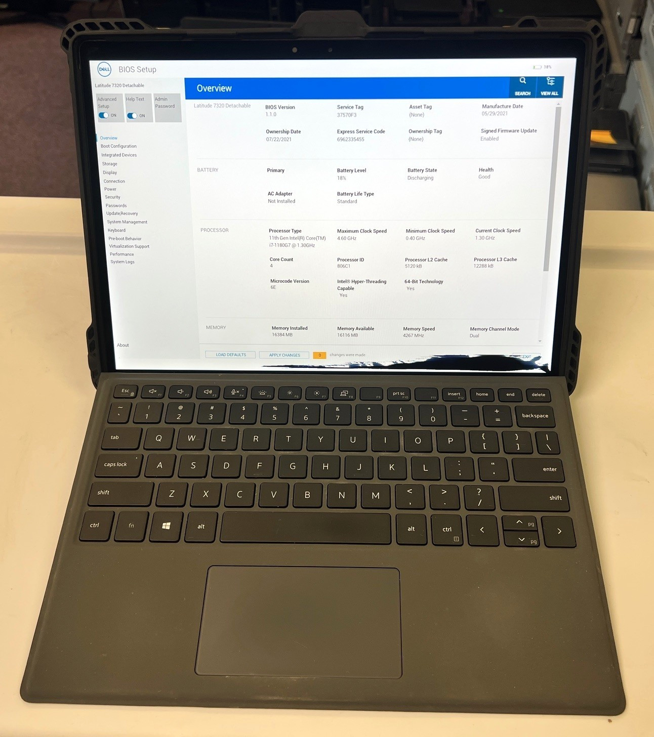Dell Latitude 7320 Detachable i7-1180G7 16GB 256GB BT5 WiFi6 13.3T AS-IS gallery