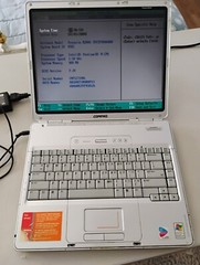 Compaq Presario M2000 Centrino 1.5GHz – Works, HD Removed, Battery Ok