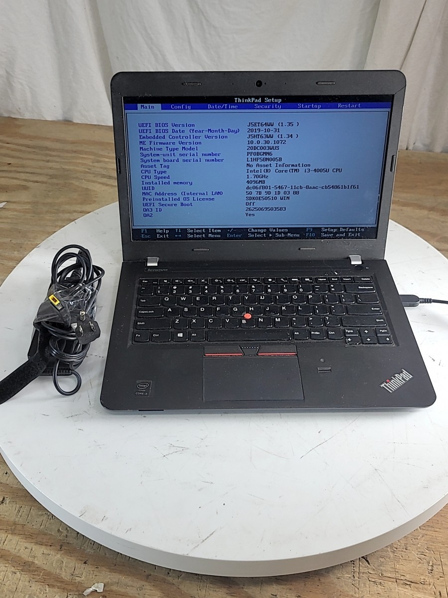 LENOVO ThinkPad E450 20DC003WUS Laptop Intel Core I3-4005U 4GB 500GB SEE NOTES gallery