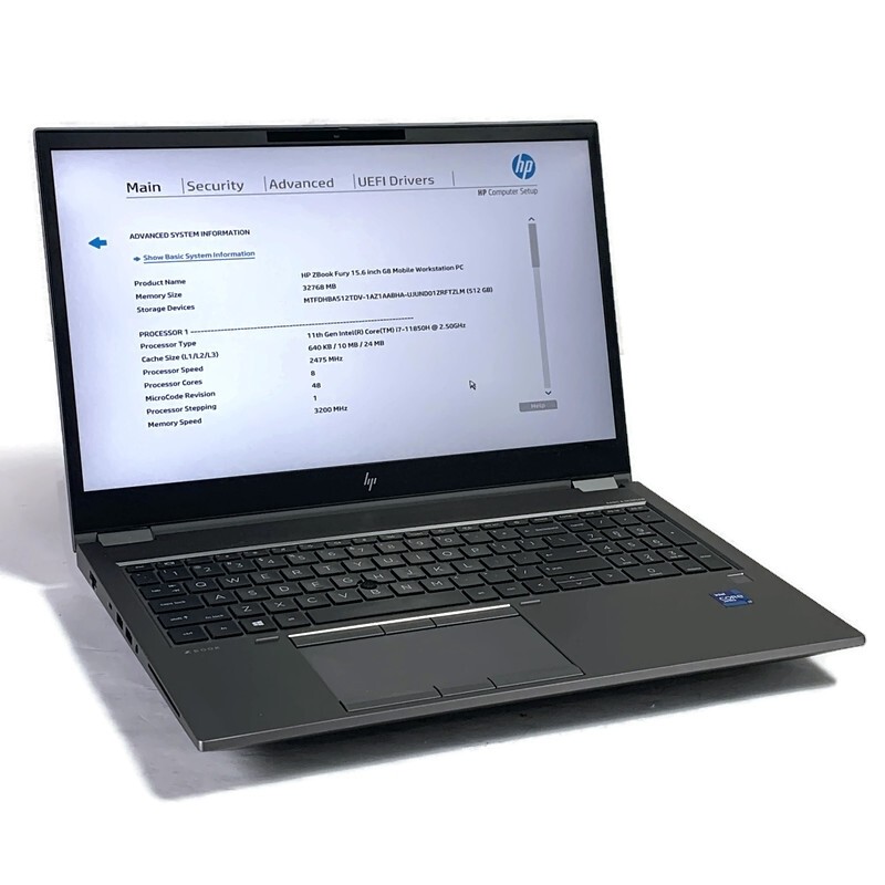 HP ZBook Fury 15 G8 15.6" i7-11850H 2.5GHz 32GB 512GB NVMe SSD RTX A3000 -Win 11 gallery