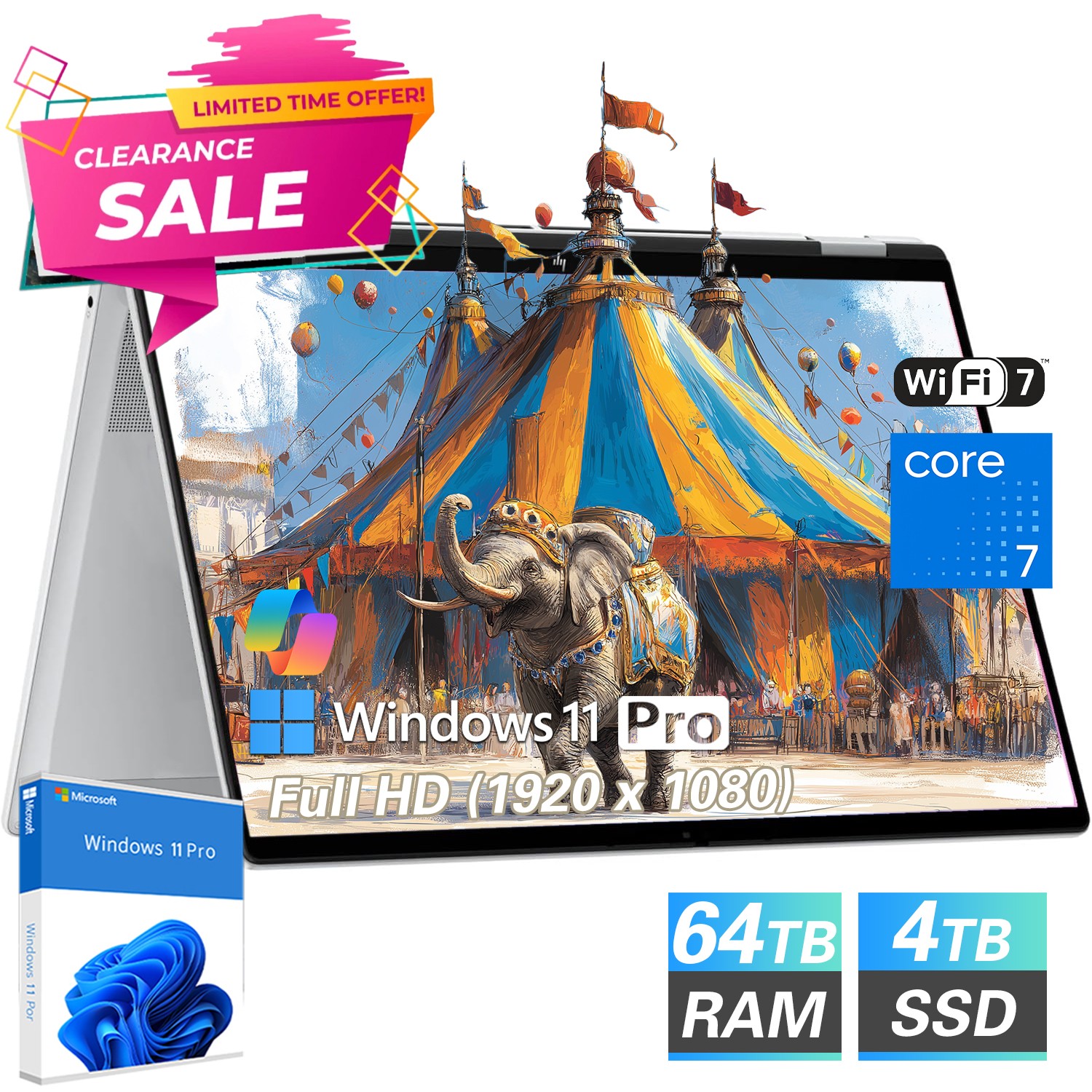 📍HP Laptop OmniBook 7 Flip 16"3K OLED Touch 2-in-1 AI PC Core Ultra 7 Copilot+ gallery