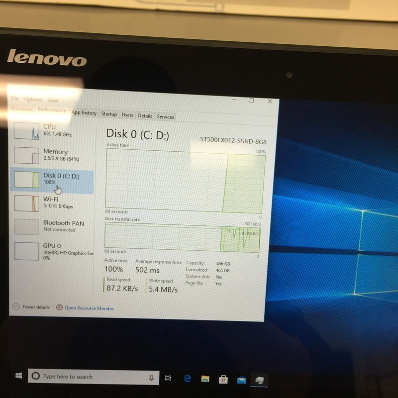 LENOVO yoga 2 11 core i3 4th gen 1.50 ghz 12.5'' 4GB RAM 440 GN SSD WIN 1O HOME gallery