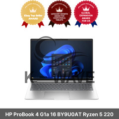 HP ProBook 4 G1a 16 BY9U0AT Ryzen 5 220 8GB 512GB Laptop / Express