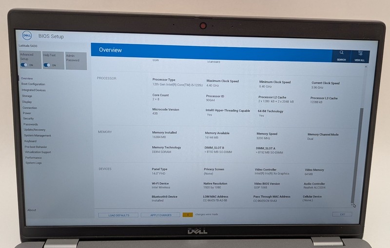 Dell Latitude 5430 14" Laptop i5-1235U 1.30GHz 16GB RAM 256GB NVMe Windows 11 gallery